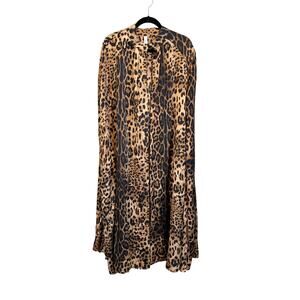 Souk + Sepia Leopard Cape Brown Party Gala Mob Wife Animal Print One Size